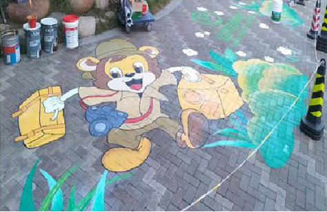 安仁夏季画地面彩绘会遇到的问题