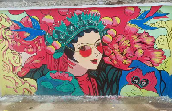 安仁墙体彩绘-网红墙