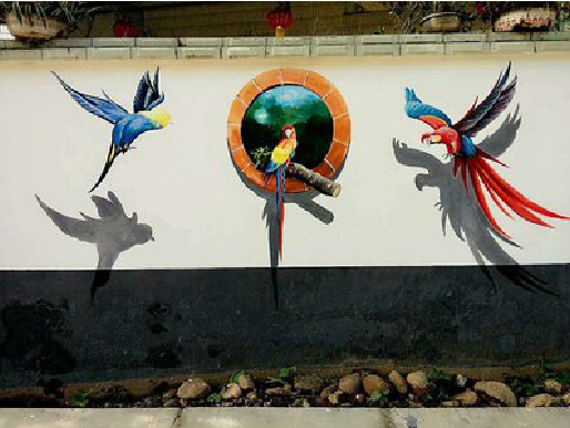 安仁视觉错位-3D墙绘设计