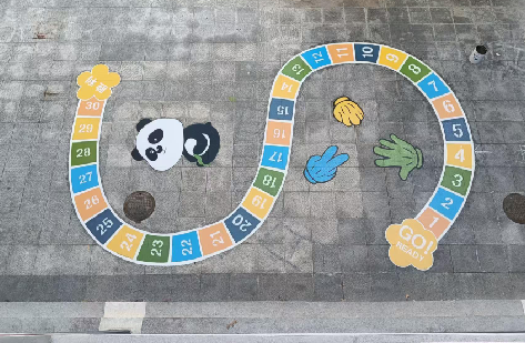 安仁地面游戏彩绘